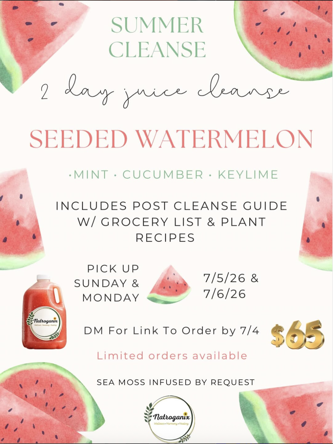 Seeded Watermelon Cleanse